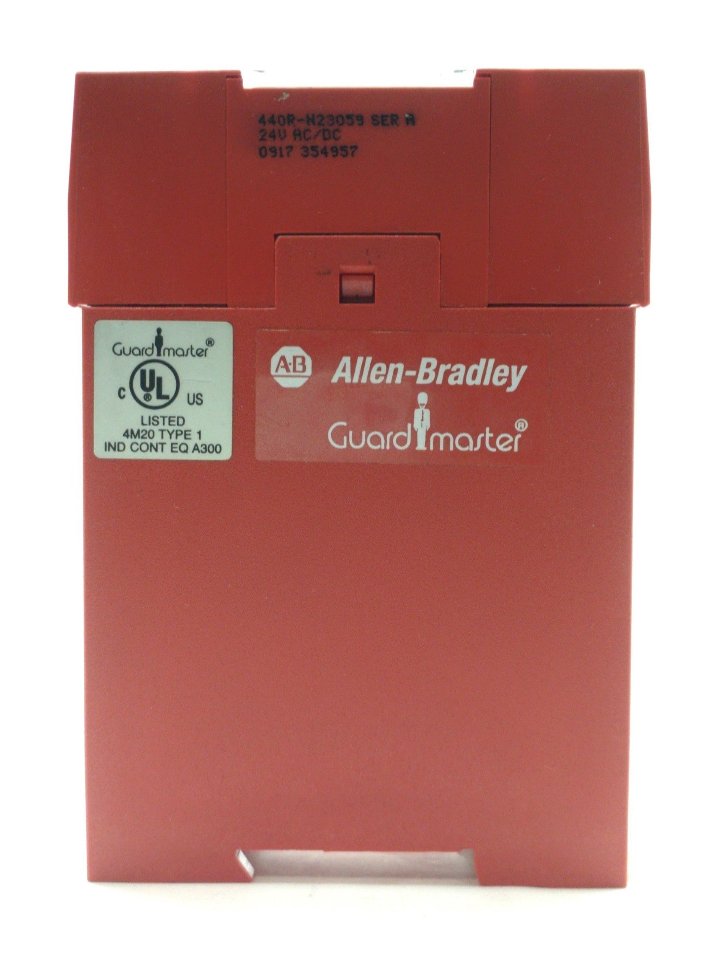 Used Allen-Bradley 440R-N23059 Safety Relay 2x Switch Input 3-Pole NO Output 24VAC/DC