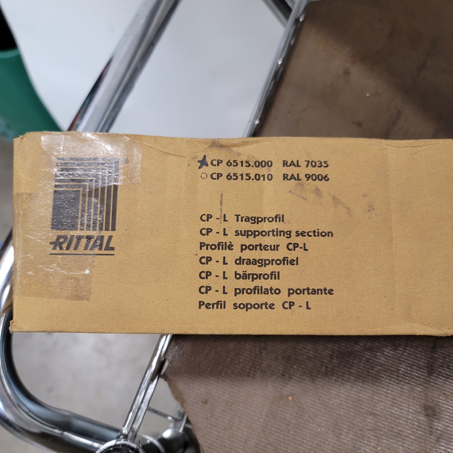 Used Rittal CP 6515.000 Extruded Aluminum Enclosure Support Section Wireway 945mm