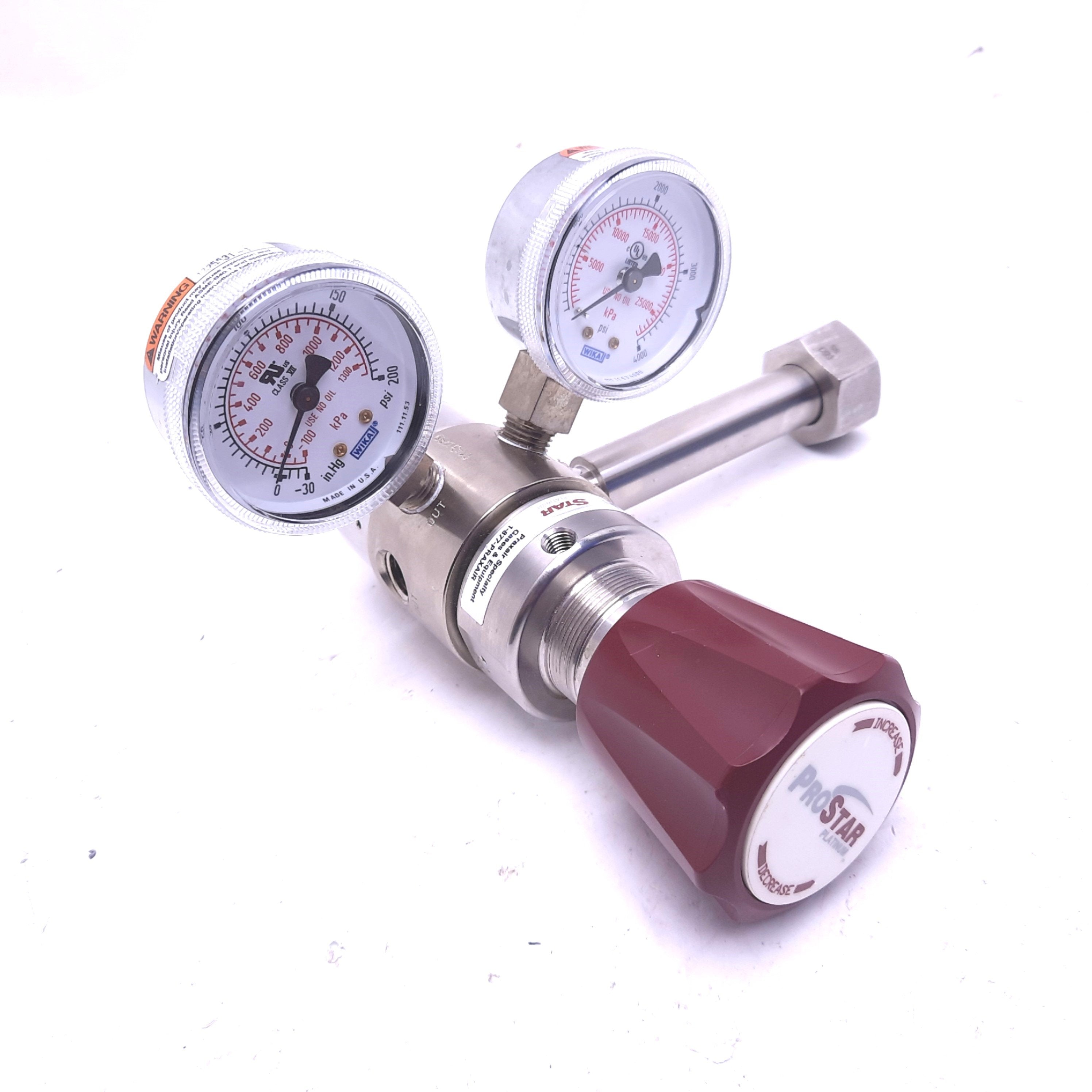 ProStar Platinum PRS301233 High Purity Pressure Regulator In 3000PSI