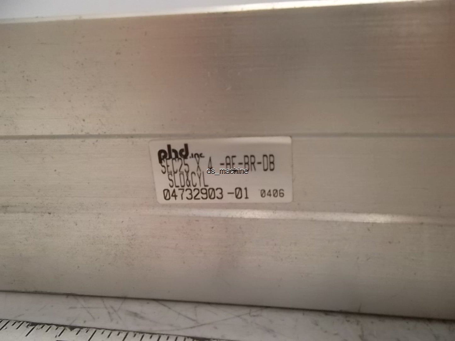 Used PHD SEC25X4 Pneumatic Cylinder 3" Travel