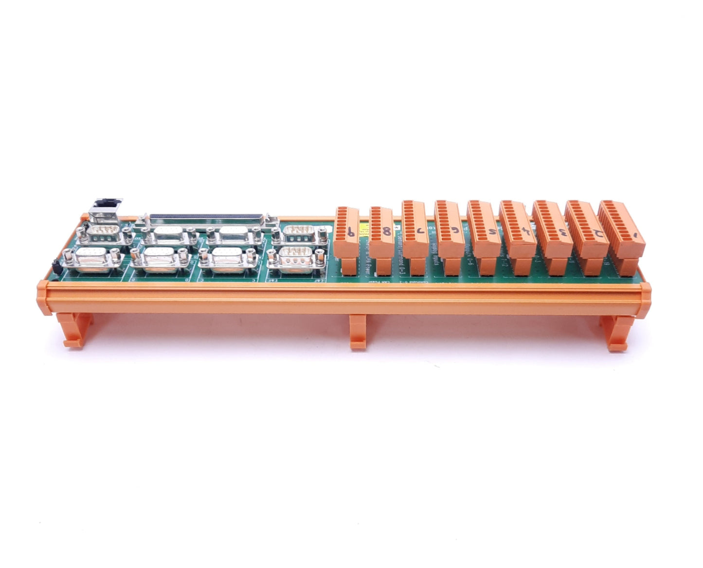 Used Baldor NextMove PCI 003-502 Breakout Board, PCI/PCI-2, DIN Rail, RJ45, Type-D