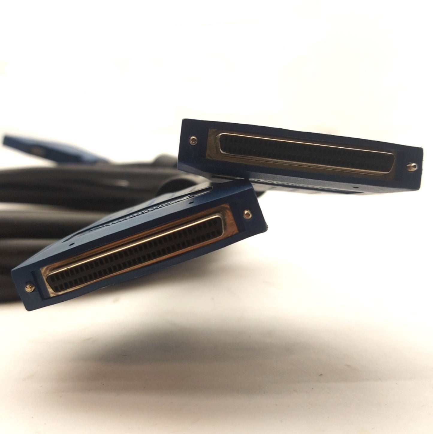 Used NI 182849C-02 I/O Cable, 100-Pin SCSI Male to 2x 68-Pin SCSI Female, 2m Long