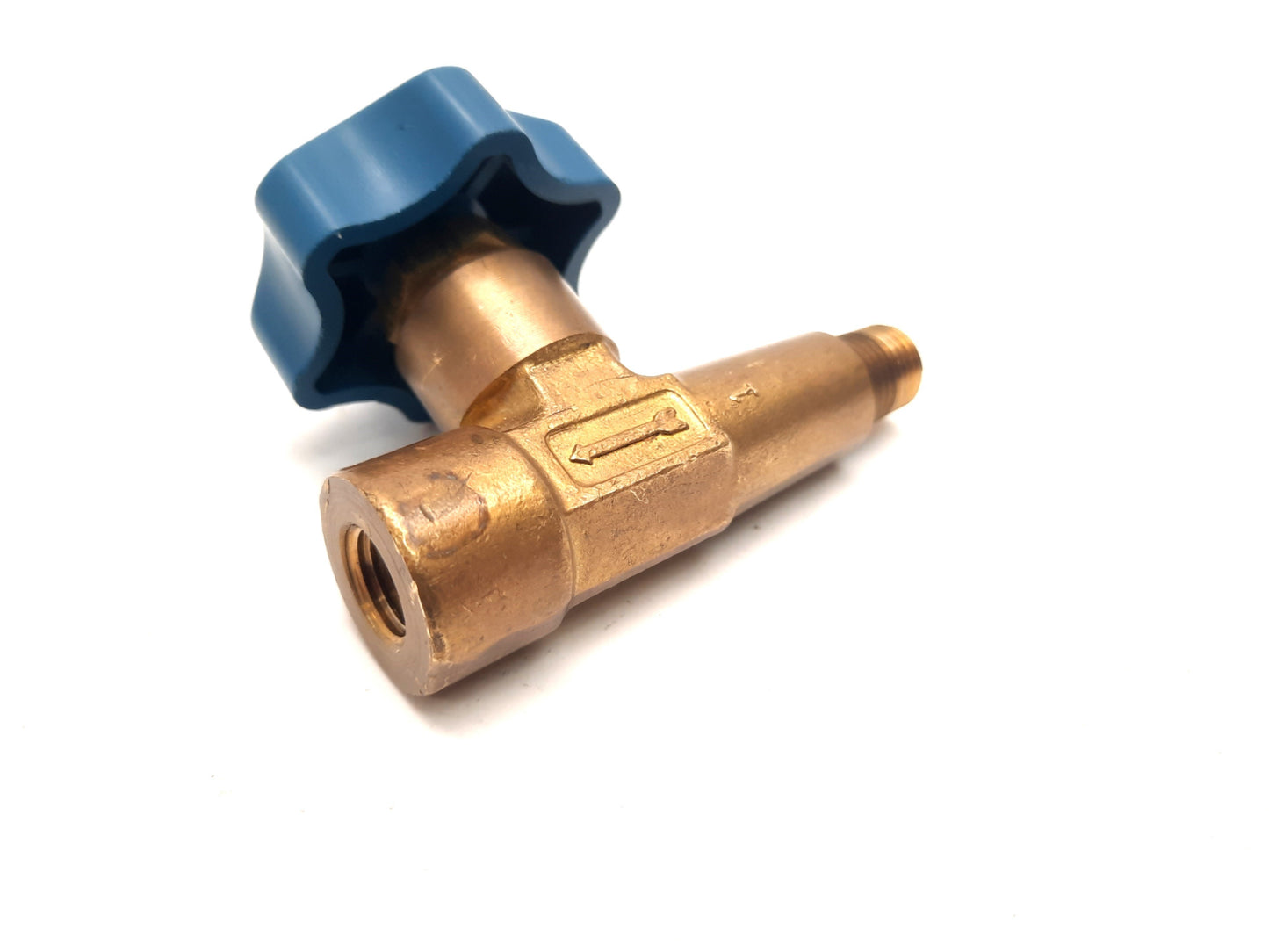 Used Linde Brass Needle Flow Control Valve Male to Female 1/4" NPT