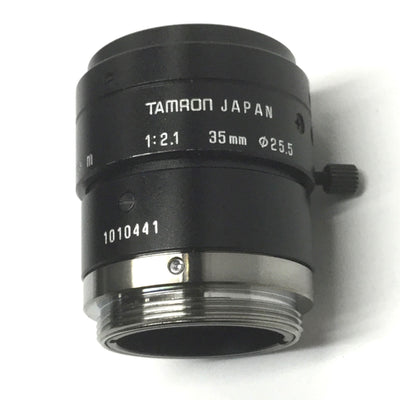 Used Tamron 23FM35-L 35mm FL Machine Vision Camera Lens 1:2.1 C-Mount 2/3" w/ Lock