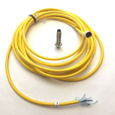 Used Pepperl+Fuchs 553094 Inductive Proximity Sensor 10-24VDC 3Pin Range 2.5mm NO NPN