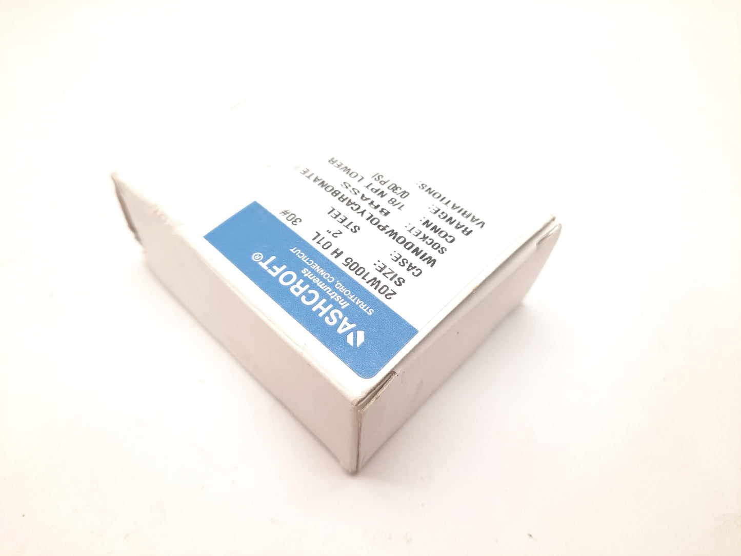 New – Open box Lot of 3 Ashcroft 20W1005 H 01L Pressure Gauge, 0-30psi, Size: 2", 1/8" NPT