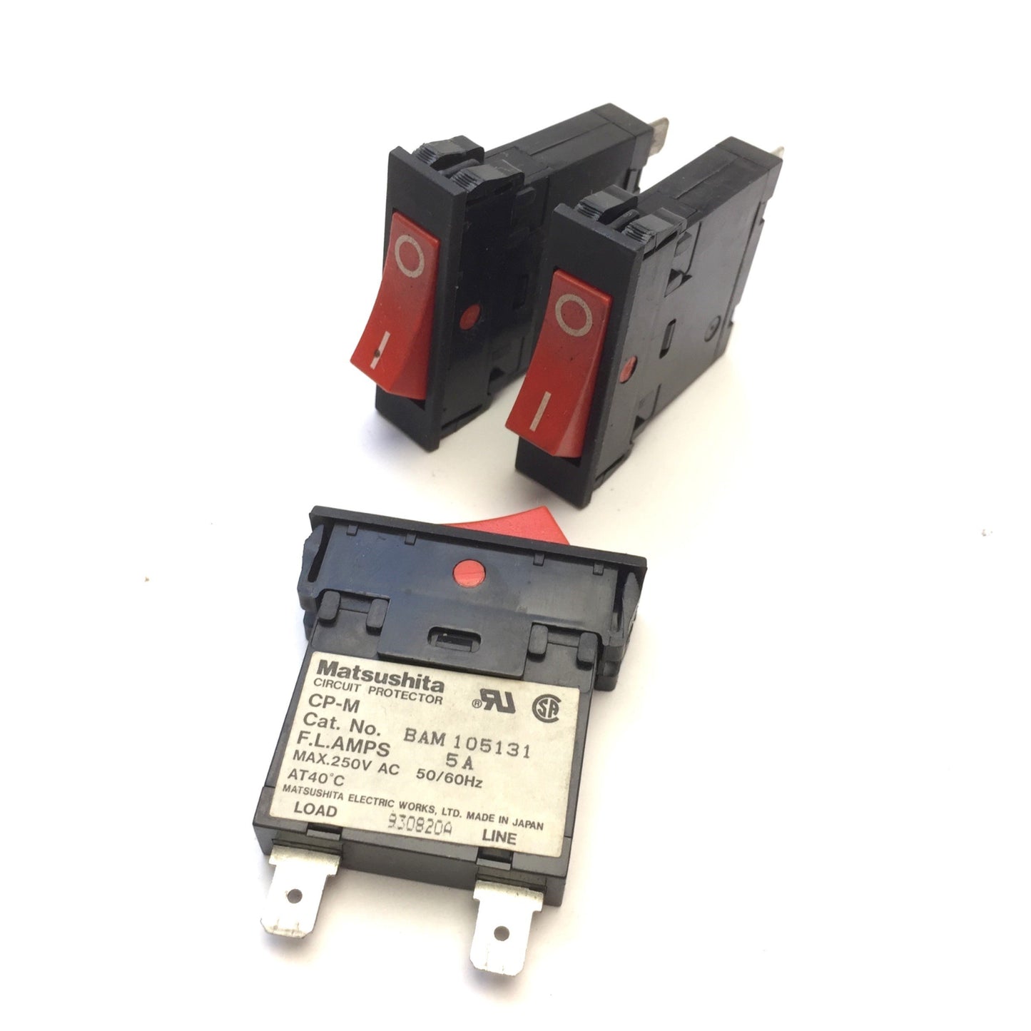 Used Lot of Matsushita Rocker On/Off Switch CP-M 110131 10A, 105131 5A 250VAC 50/60Hz