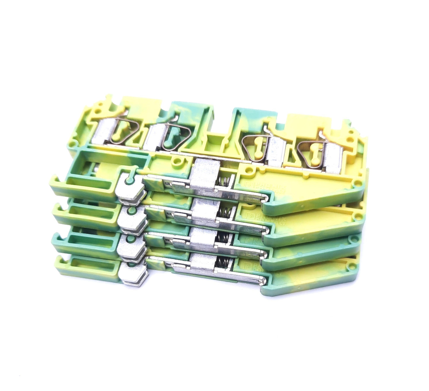 Used Lot of 4 Phoenix Contact Typ. ZFDK2,5-PE Contact Terminal Blocks, 800V, 24A