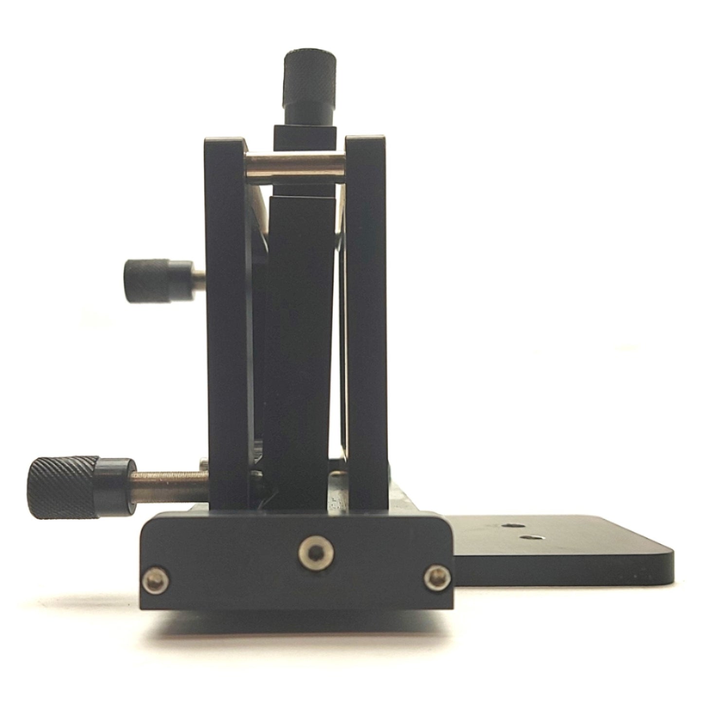 Used 2-Axis LASER Optic Mount Z: 7.5mm X: 20mm Travel Vert/Horiz Tilt ?35-40mm Optic