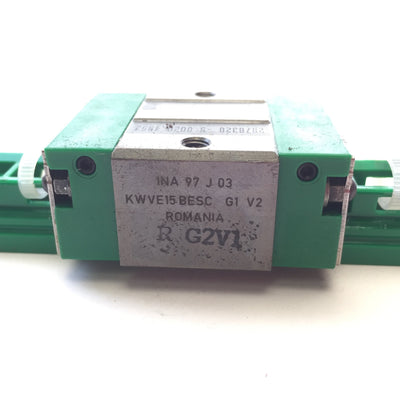 New Other INA KWVE15-B-ESC-G1-V2 Linear Bearing Carriage, 15mm ID, 34mm OD, 44.5mm Width