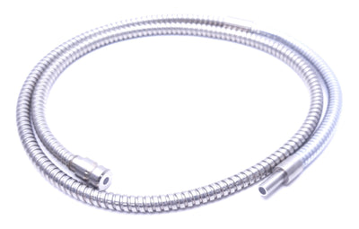 Used Thru-Beam Glass Fiber Optic Cable, 4', Chrome-Plated Sheath, 0.225" Bundle