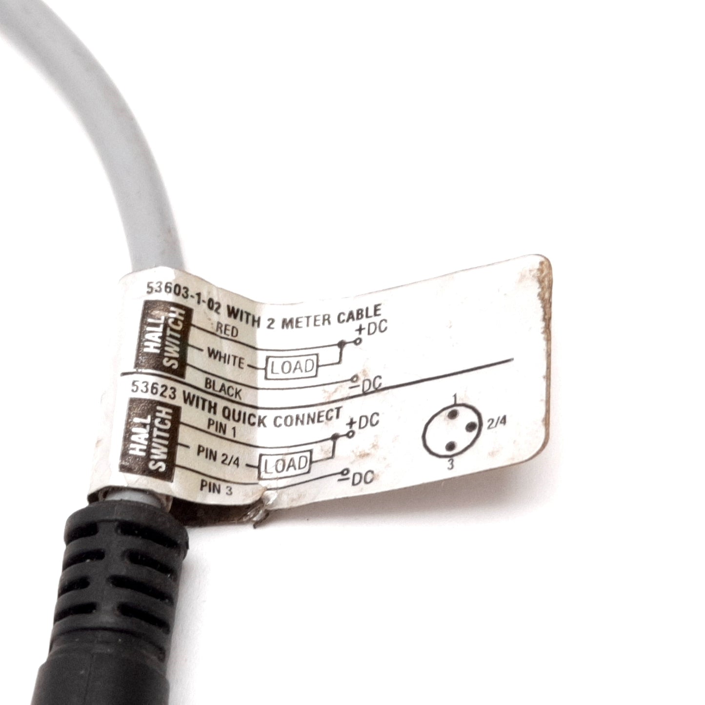 Used PHD 53603-1-02 & 53623 Hall Effect Switch, 4.5-24VDC, Load: 20mA Max, 3-Pin Male