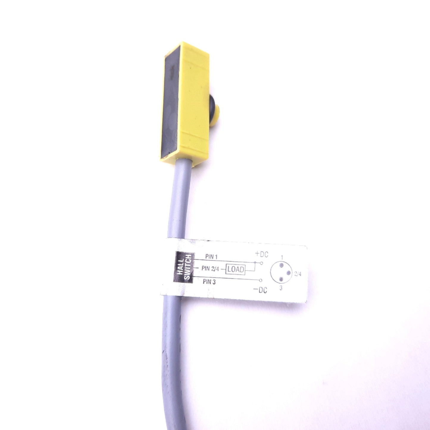 Used PHD 17523-1 Cylinder Switch Proximity Sensor, 3-Pin Male, 4.5-24VDC, 20 mA Max