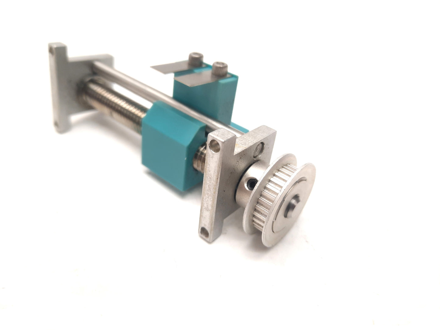Used Screw Table Stage Actuator, Travel: 1-3/4", Lead: 0.065" , Shaft: 0.25"