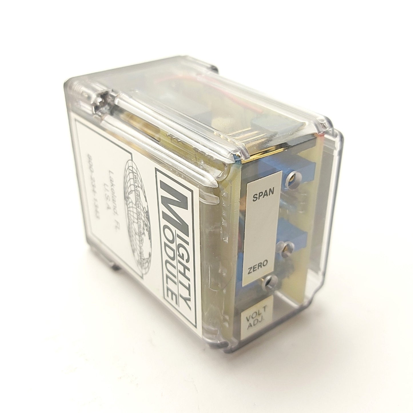 Used Wilkerson MM4051 Strain Gauge Transmitter, 1mV-1V to 0-10VDC, 10V Excit, 115VAC