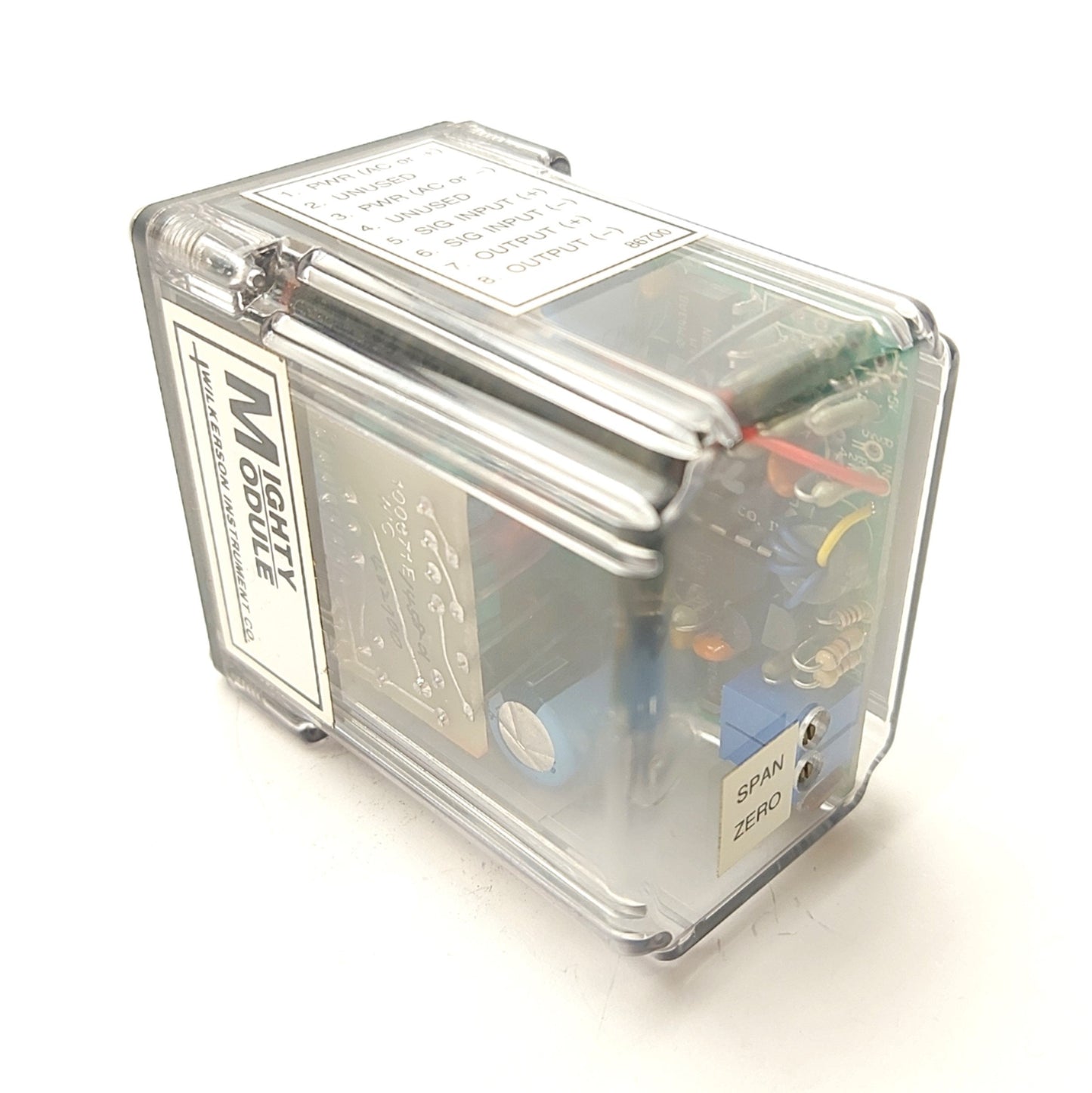 Used Wilkerson MM4300 DC Isolated Signal Transmitter, 0-2VDC to 4-20mA, 24VDC