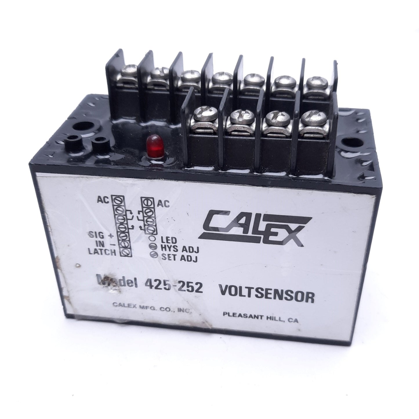 Used Calex Model 425-252-115 Volt Sensor / DC Level Sensor, 115V, DPDT
