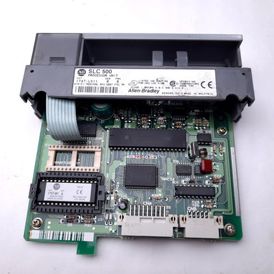 Used Allen Bradley 1747-L511 SLC 500 Processor Unit, Series B, FRN 6, 5VDC, 0.35A