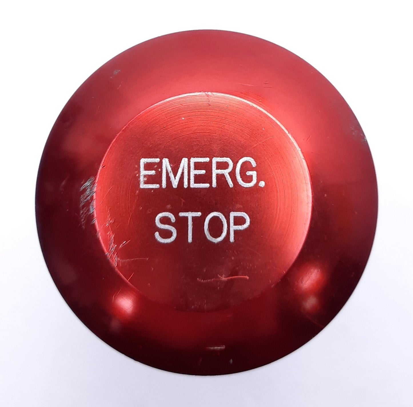 Used Eaton Metal Emergency Stop Button, Mushroom, Red, Cutler-Hammer Contact Blocks