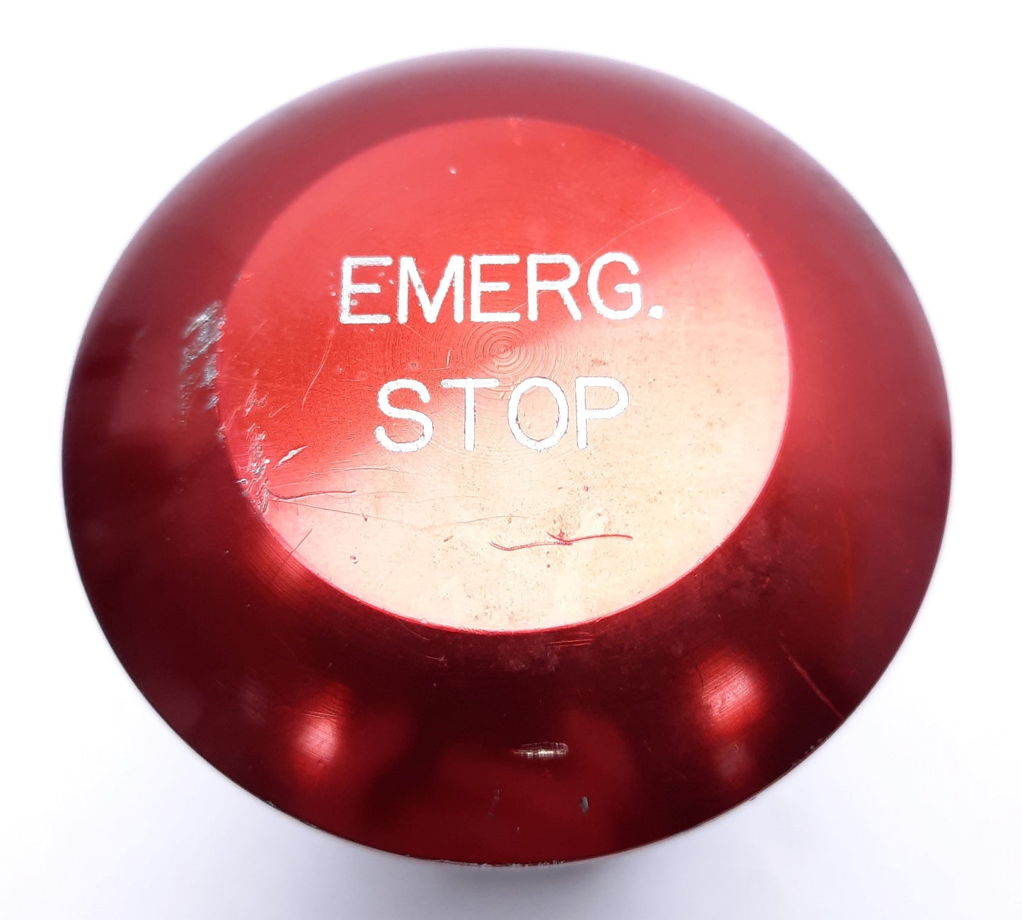 Used Eaton Metal Emergency Stop Button, Mushroom, Red, Cutler-Hammer Contact Blocks
