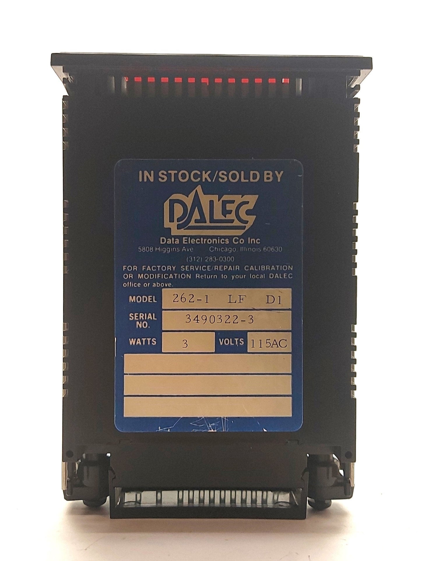 Used Newport 262-1 LF D1 Digital Temperature Display, RTD Sensor, Fahrenheit, 115VAC