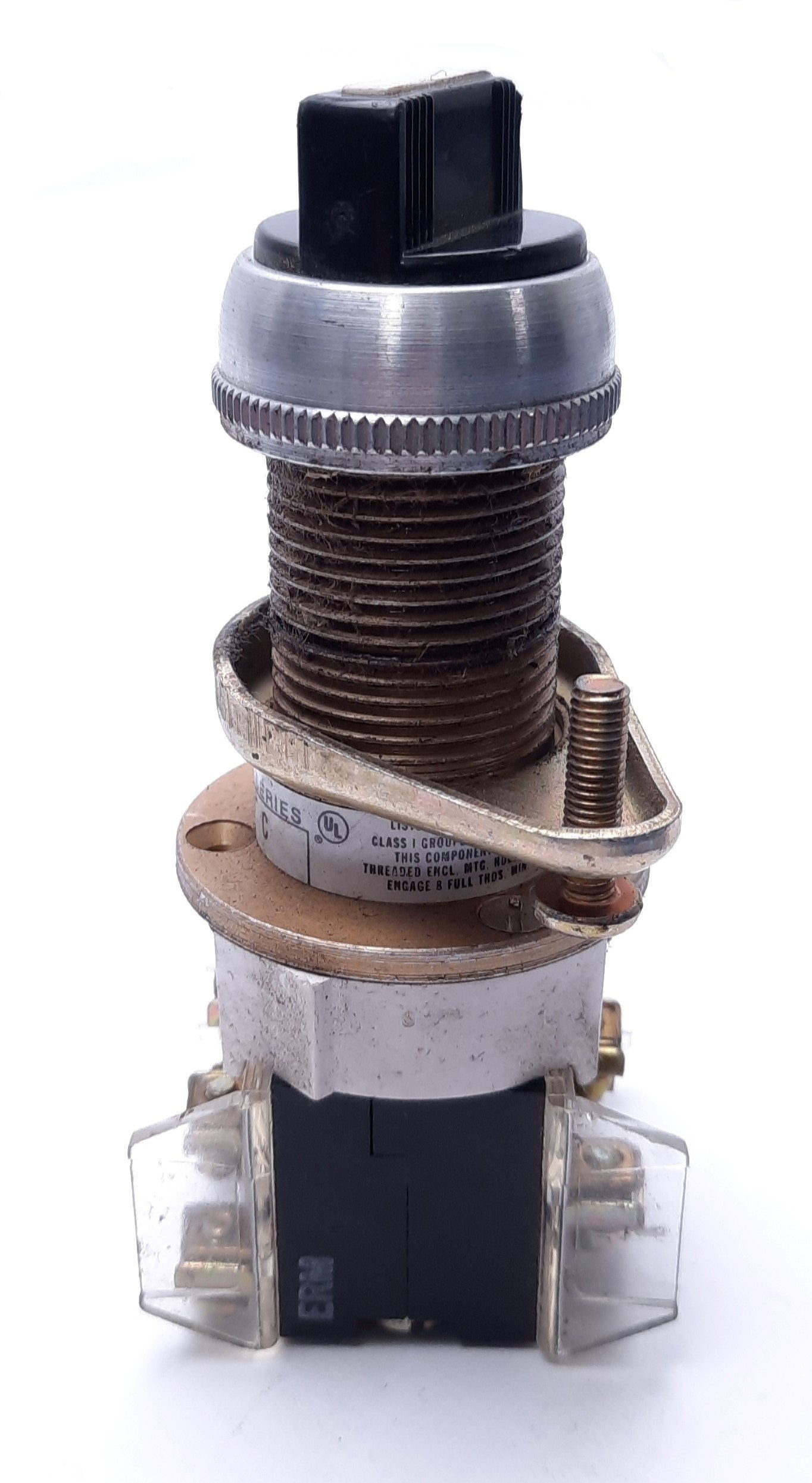 Used Allen-Bradley 800H-NP2KF4# Series C Selector Switch With 800T-XA Contact Blocks
