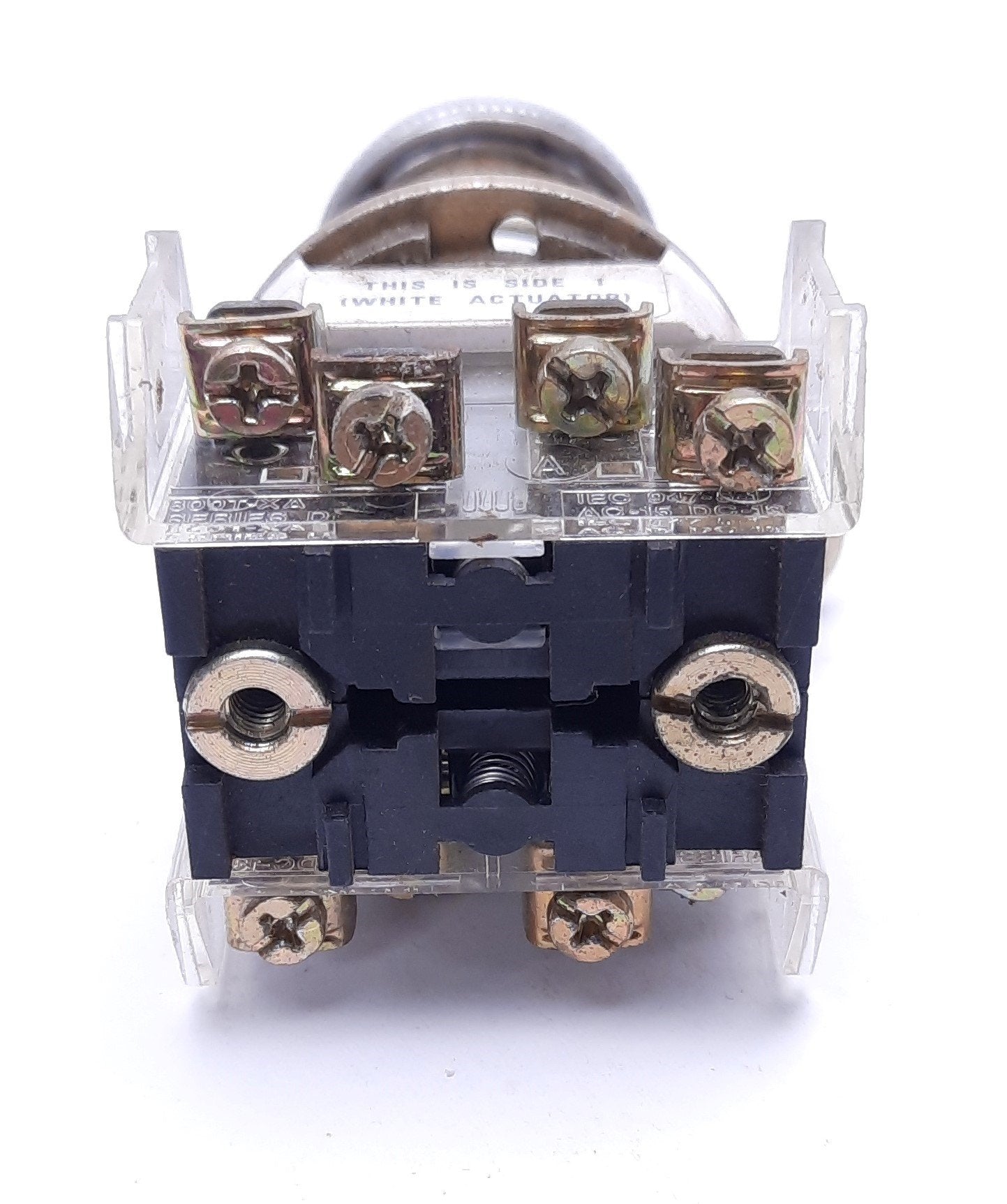 Used Allen-Bradley 800H-NP2KF4# Series C Selector Switch With 800T-XA Contact Blocks