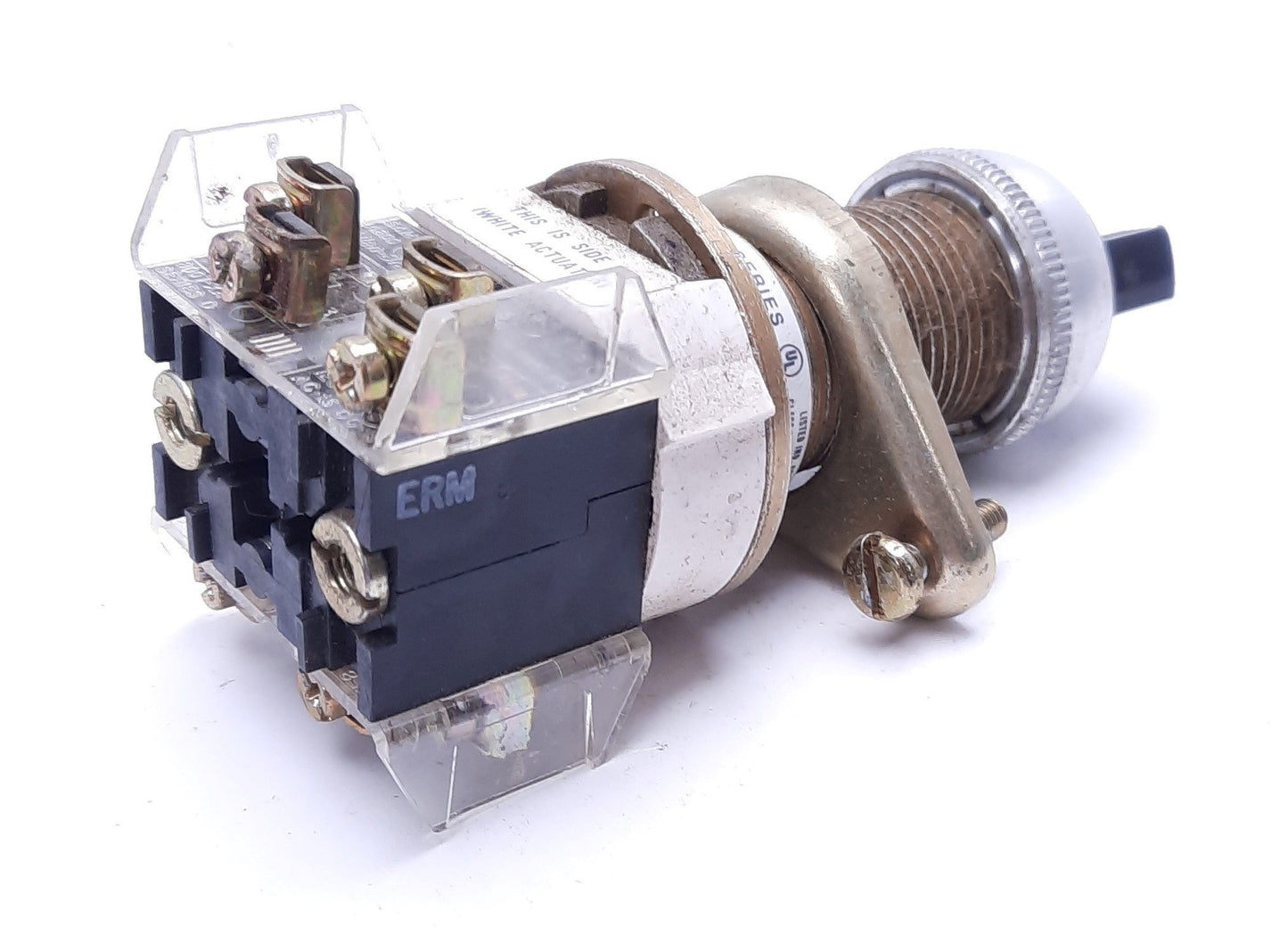 Used Allen-Bradley 800H-NP2KF4# Series C Selector Switch With 800T-XA Contact Blocks