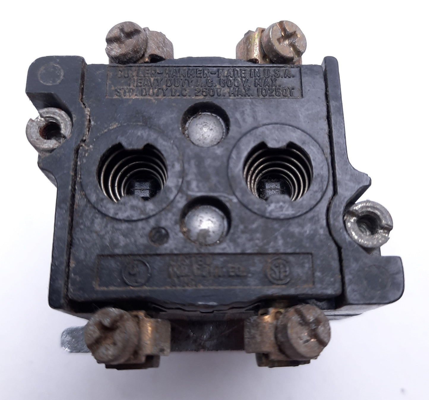 Used Cutler-Hammer 10250T 4086 Yellow Momentary Push Button Switch 600VAC 250VDC