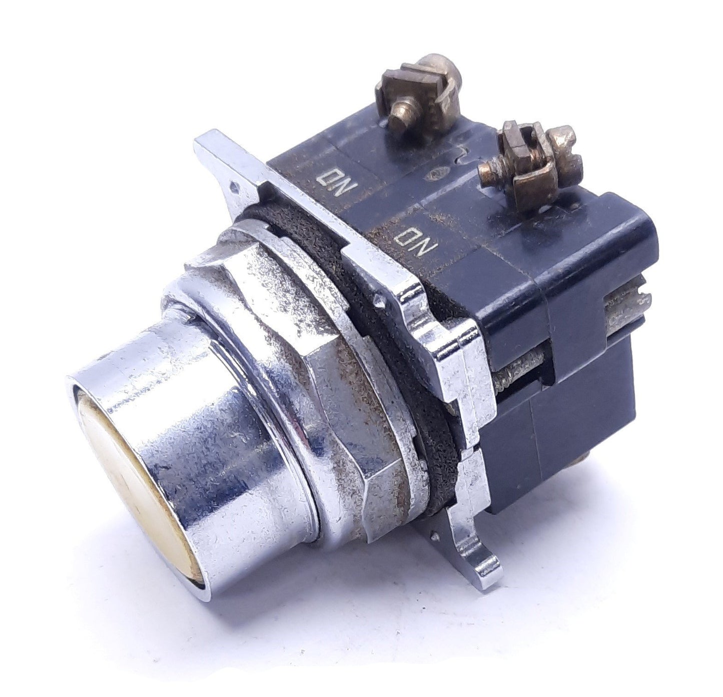 Used Cutler-Hammer 10250T 4086 Yellow Momentary Push Button Switch 600VAC 250VDC