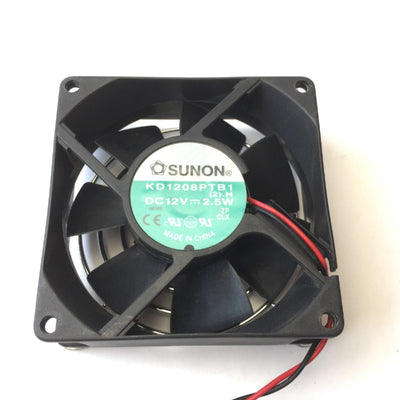 Used Lot of 4 Sunon KD1208PTB1 Brushless Ball Bearing Fans, 39.5CFM 80x80x25mm, 12VDC