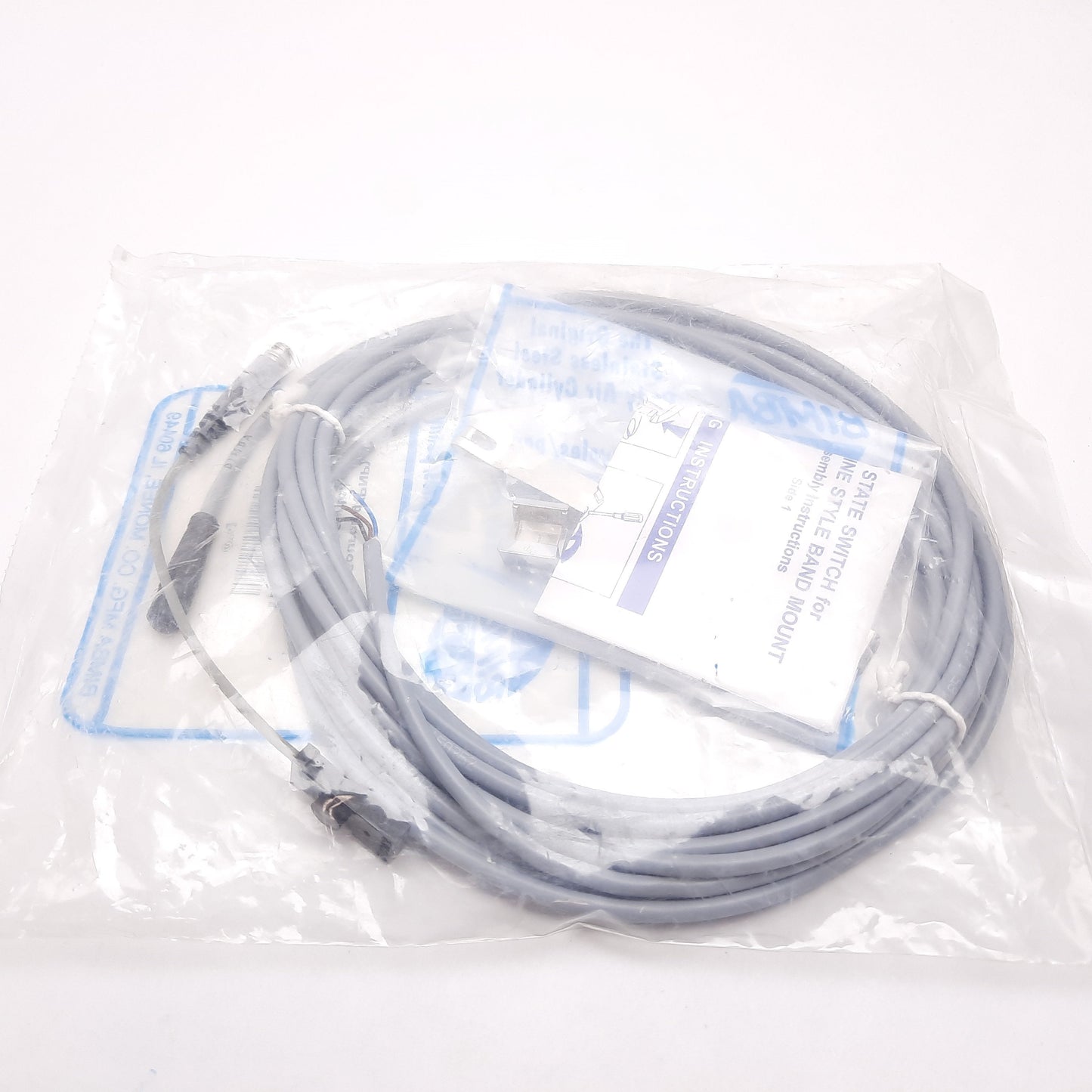New Bimba HSCQCX-17 Pneumatic Cylinder Switch Kit, With Mating Cable & Band Kit