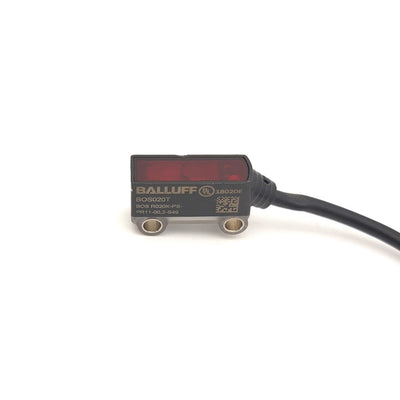 Used BALLUFF BOS020T Retroreflective Optical Sensor 10-30VDC, 118" Range, M8 3-Pin