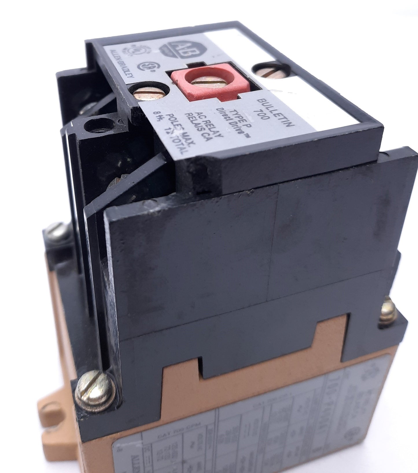 Used Allen-Bradley 700-P400A1 Series B General Purpose Relay 115-120VAC Coil Voltage