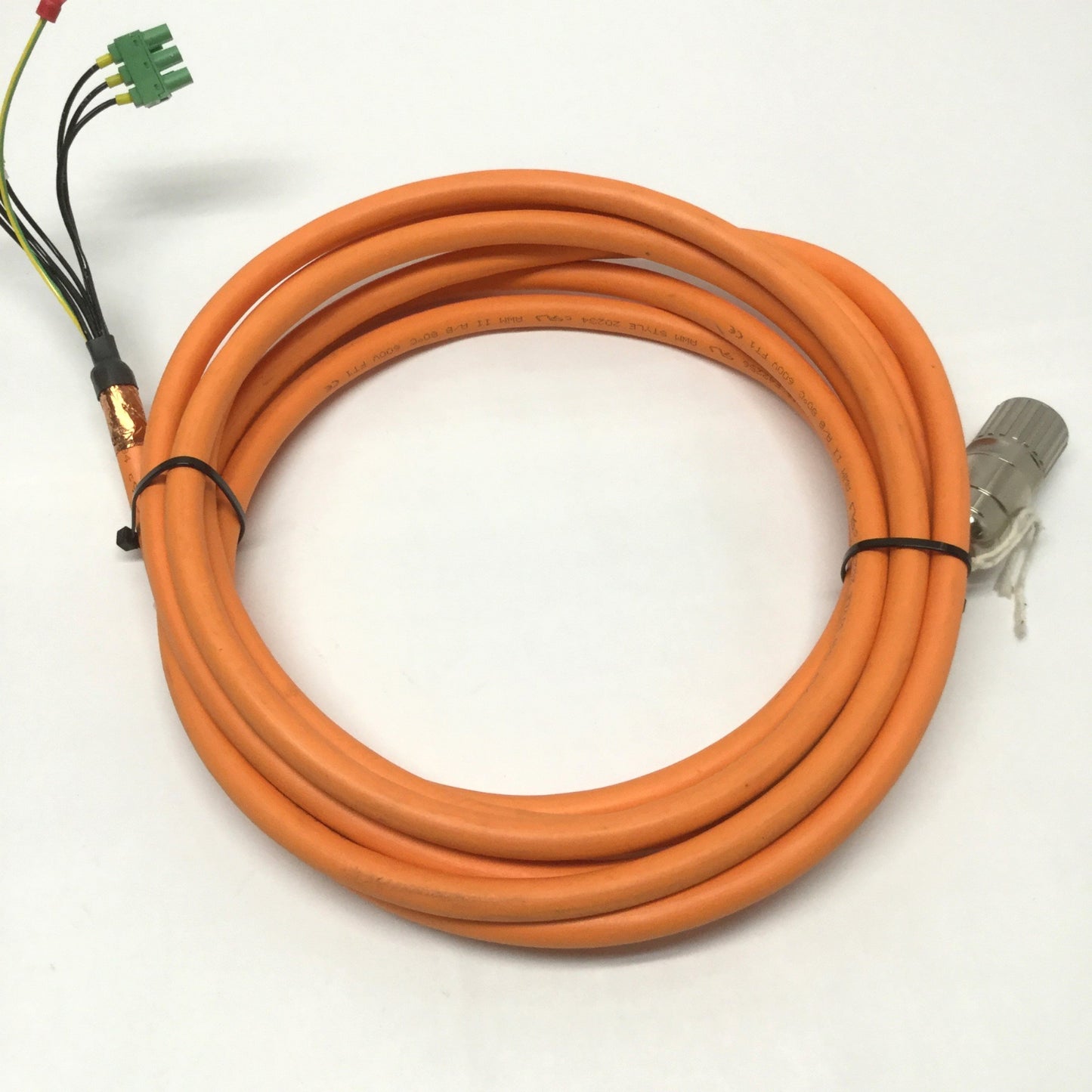 Used Bosch Rexroth RKL0019 IndraDrive Cs HCS01 Controller Servo Motor Power Cable, 5m