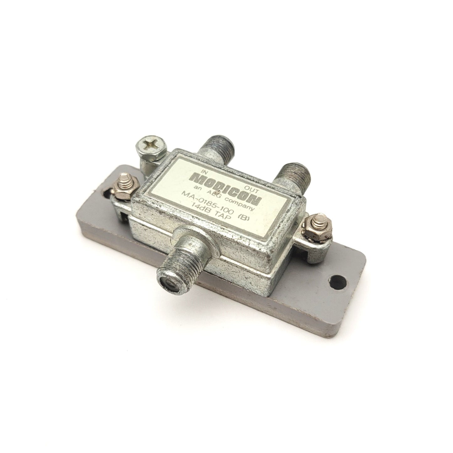 Used Modicon MA-0185-100 Communication Line Tap, For Drop and Trunk Cable, 14dB