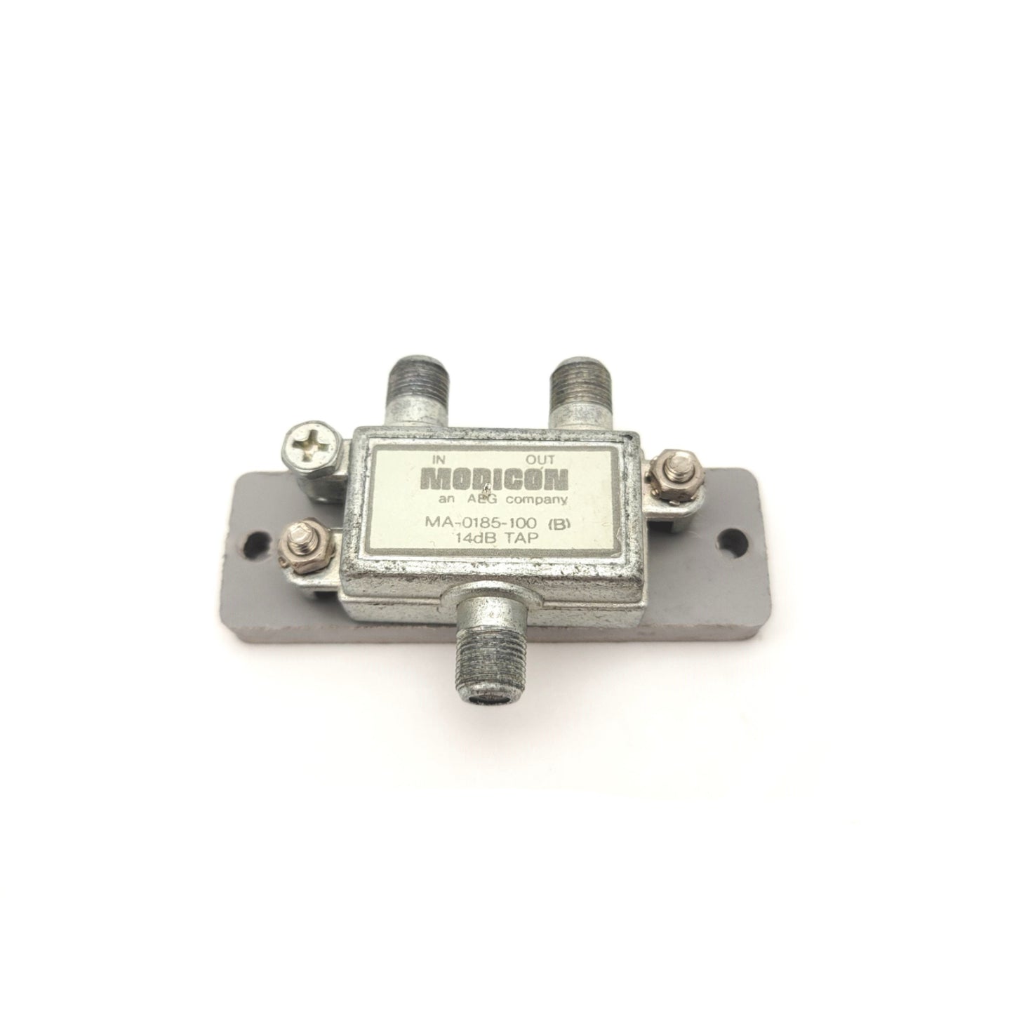 Used Modicon MA-0185-100 Communication Line Tap, For Drop and Trunk Cable, 14dB