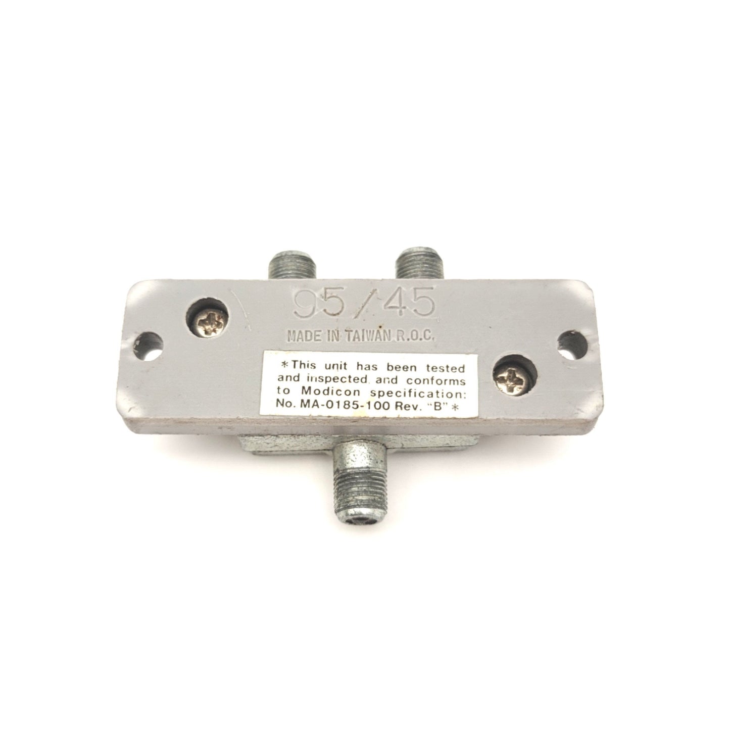 Used Modicon MA-0185-100 Communication Line Tap, For Drop and Trunk Cable, 14dB