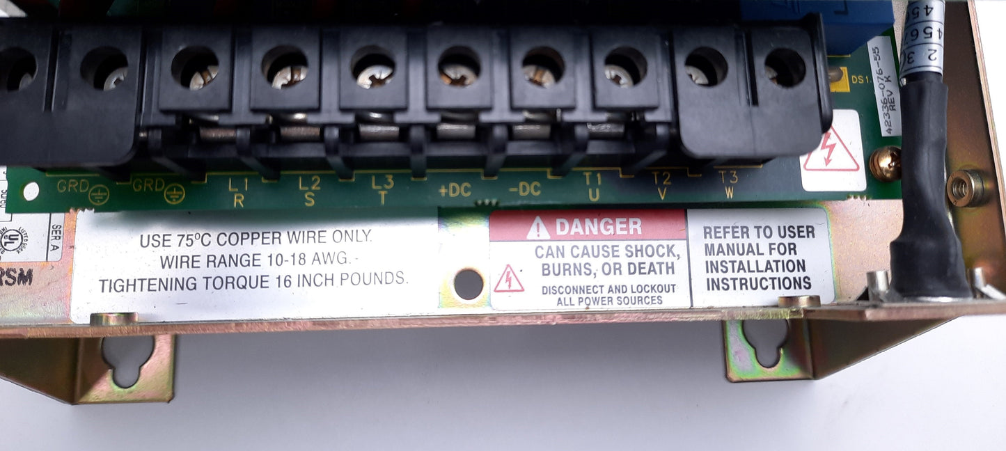 Used Allen Bradley 1336F-AQF20-AN-EN-L6 PLUS Adj. Frequency AC Drive, 3-Phase, 240VAC