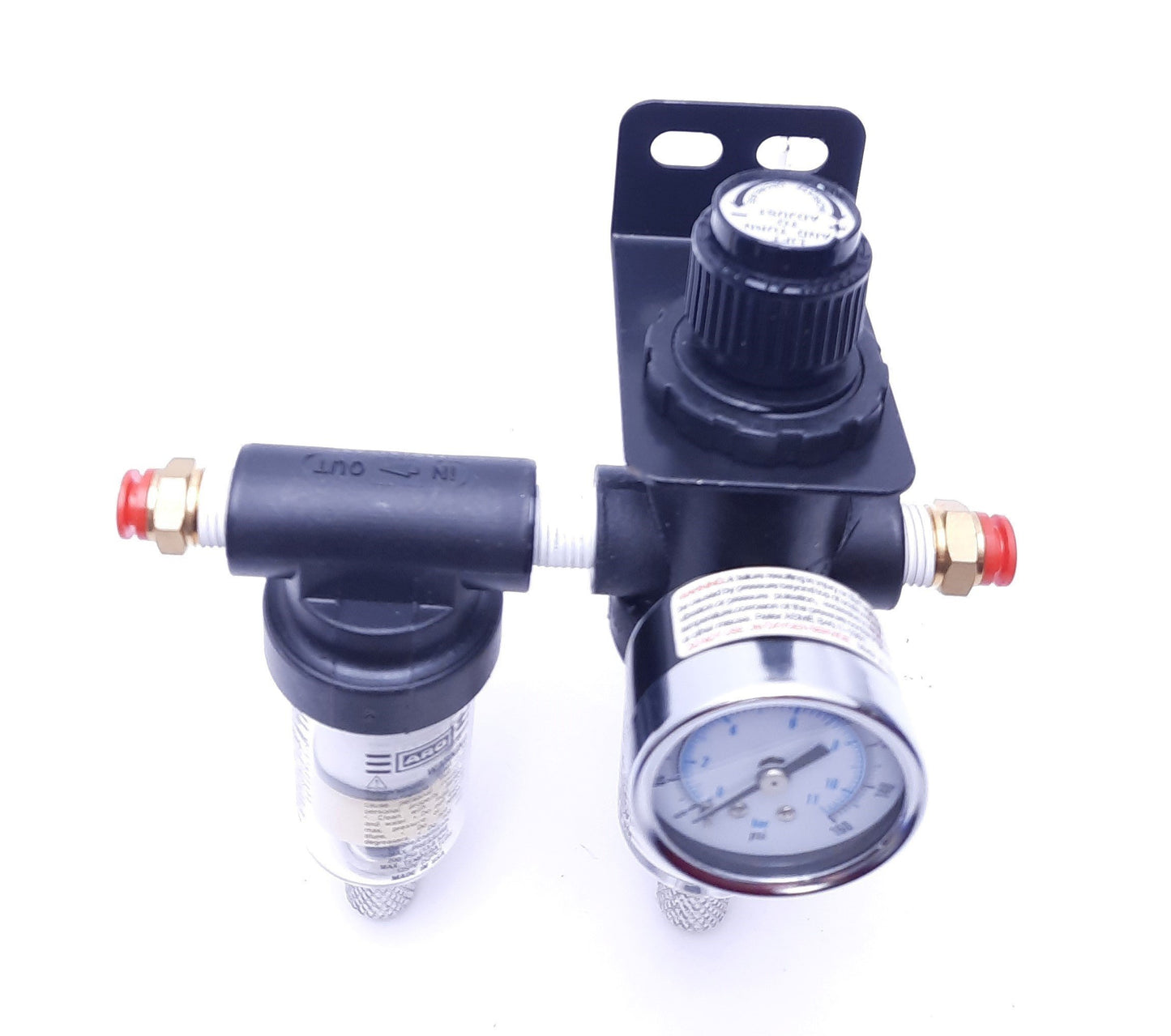 Used ARO 129121-704 (C0305) & 125121-301 (D0085) Filter Regulator Assembly, 200 PSI
