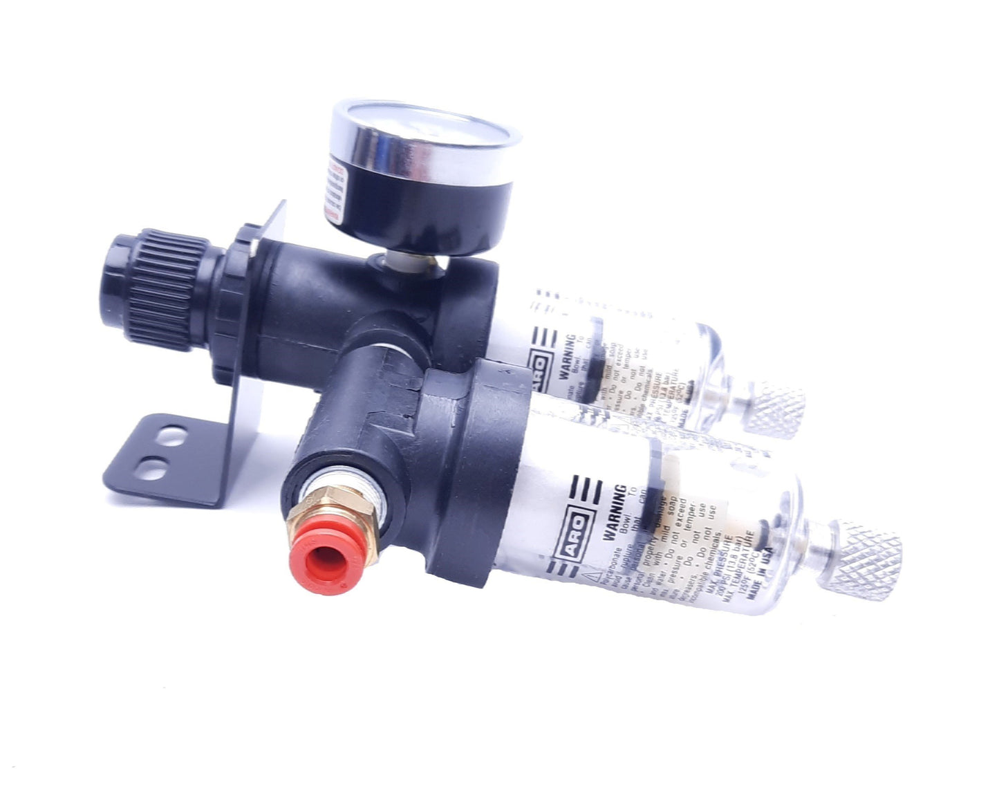 Used ARO 129121-704 (C0305) & 125121-301 (D0085) Filter Regulator Assembly, 200 PSI