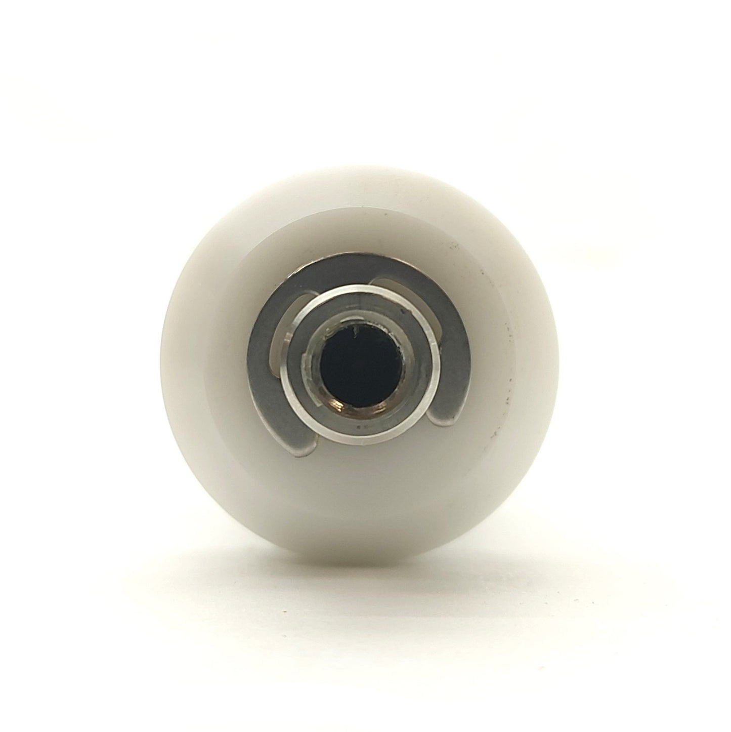 Used Aluminum Ball Bearing Roller, Ø1 1/4 x 7 1/2", Single End Mount M8 x 1.25 Thread