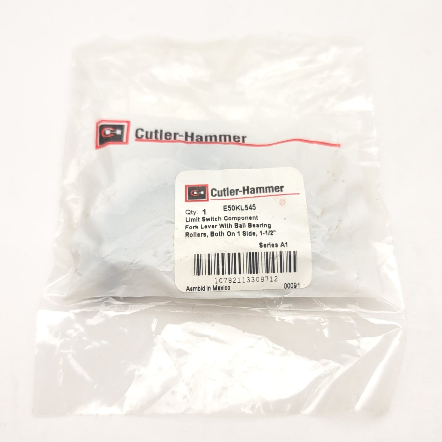 New Cutler-Hammer E50KL545 Limit Switch Fork Lever w/Ball Bearing Rollers 1-1/2"