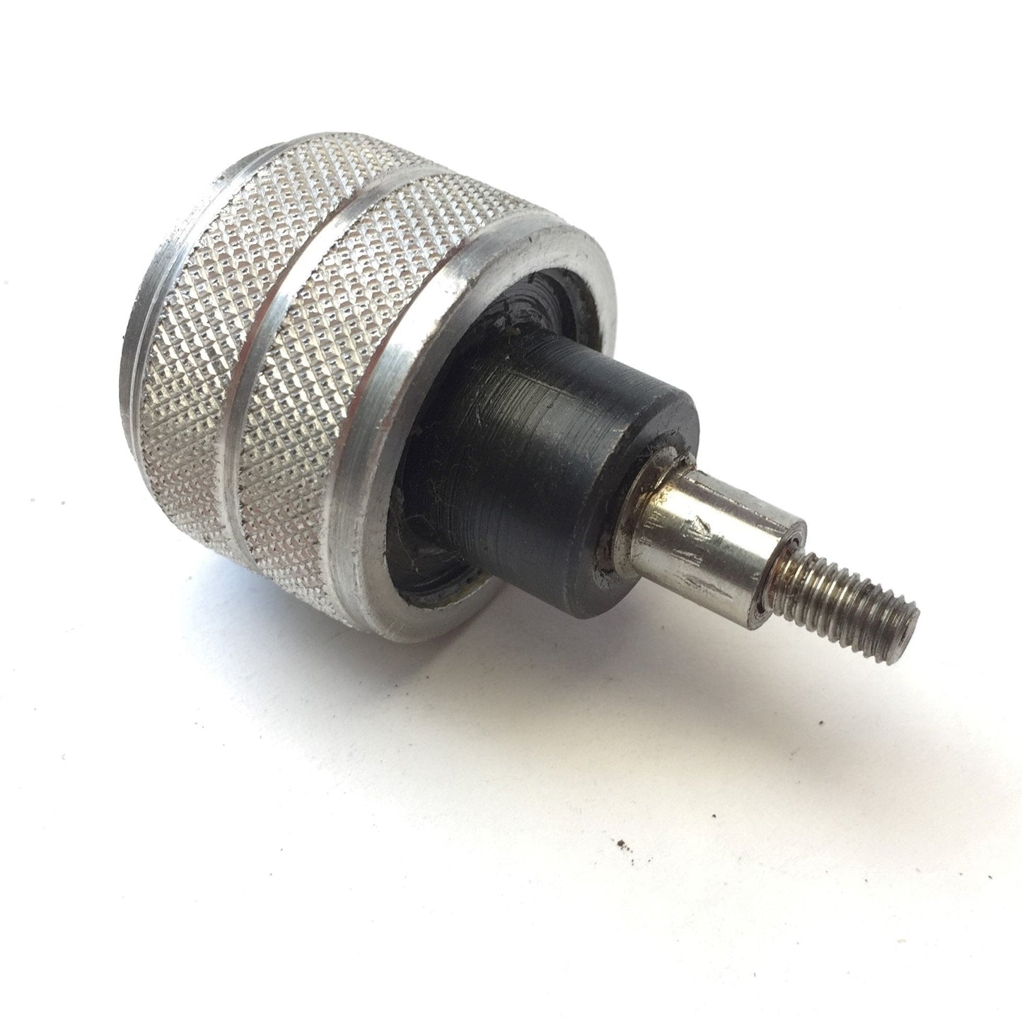 Used Lot of 6 Aluminum Knurled Adjustment Knobs, 1-1/4" Diameter, 3/8-16 Thread