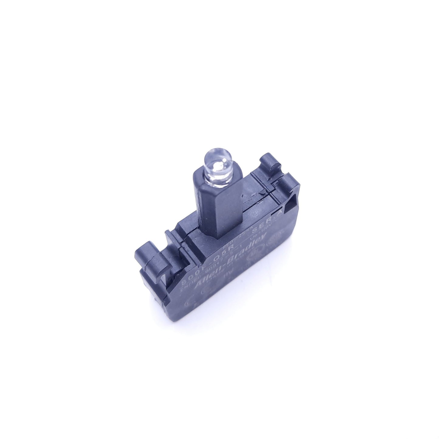 Used Allen-Bradley 800F-Q5R Series A Light Module Contact Block, 120VAC, Red 25mA LED
