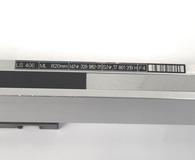 Used Heidenhain LS 406 Linear Encoder, Measuring Length: 820mm, 329 982-31