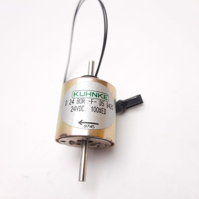 Used Kuhnke D-24-BOR-F-DS 9420 Laser Shutter Safety Interlock Rotary Solenoid, 24VDC
