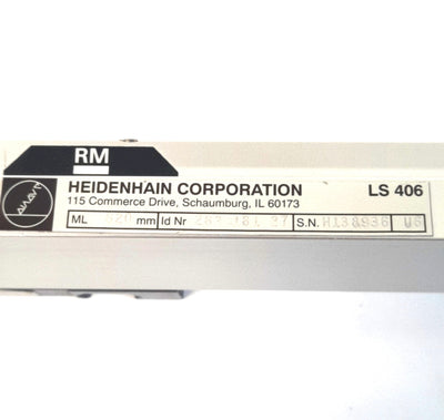 Used Heidenhain LS 406 Linear Encoder Measuring Length: 620mm,Total 760mm, 262 181 27