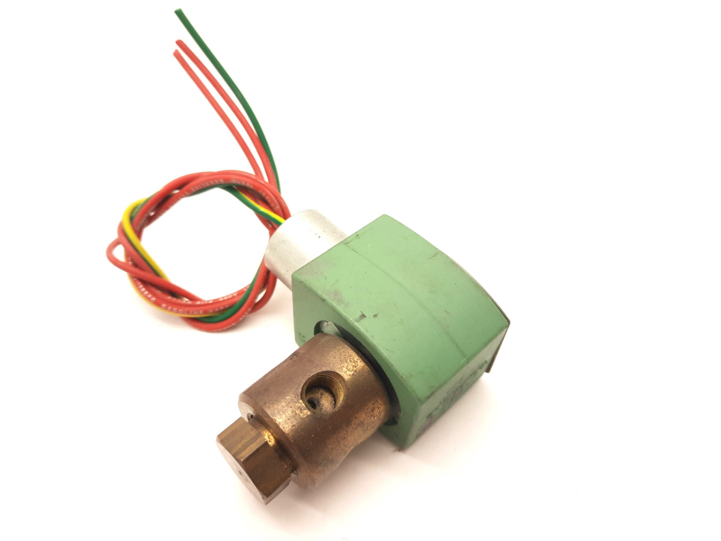 Used Asco Red-Hat 8320G1 Solenoid Valve Air Water Oil 100 PSI Ports: 1/8" NPT 120VAC