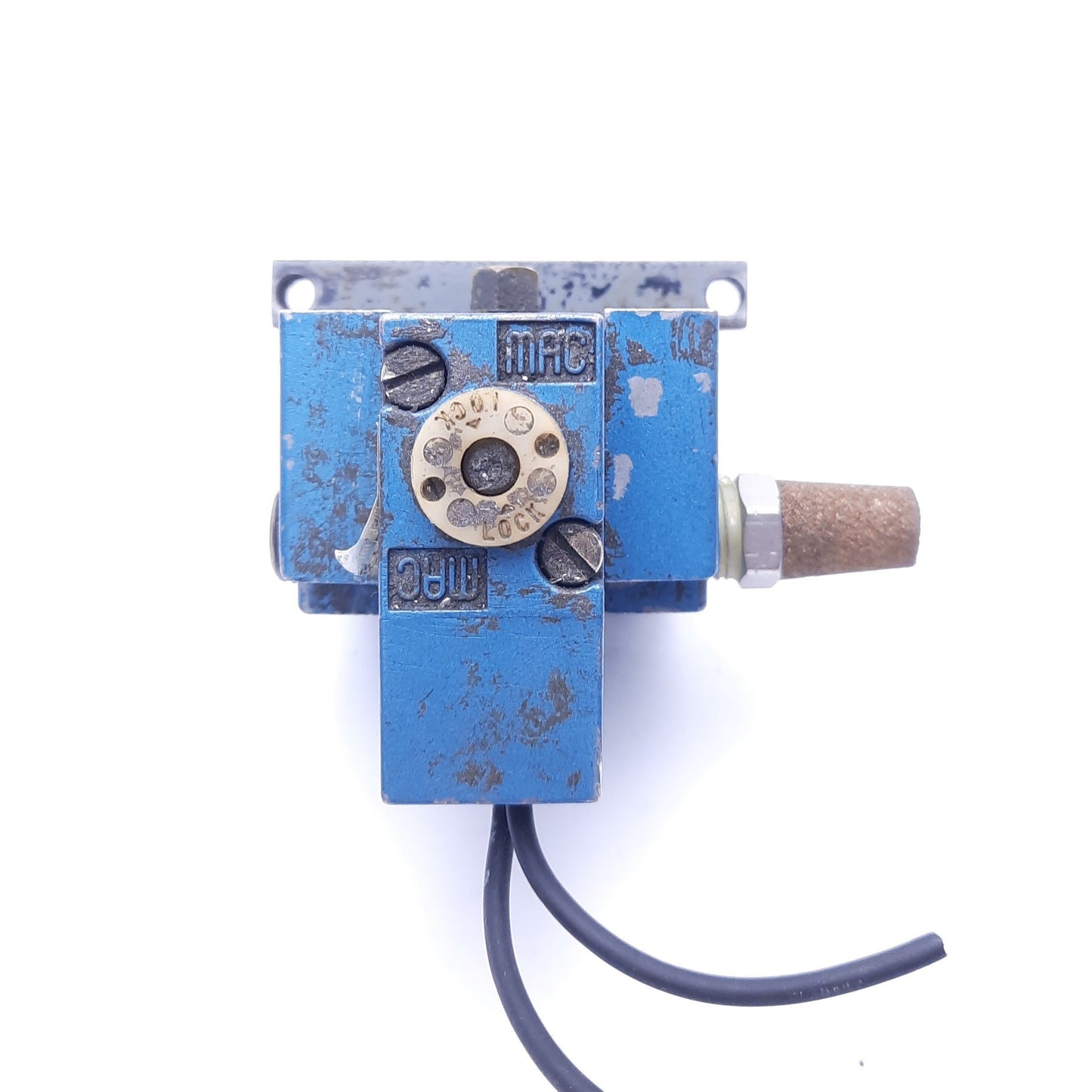 Used MAC 614B-11-501RA Solenoid Valve Assembly, 24 VDC, 150 PSI, 2 Port, 1/8" NPT